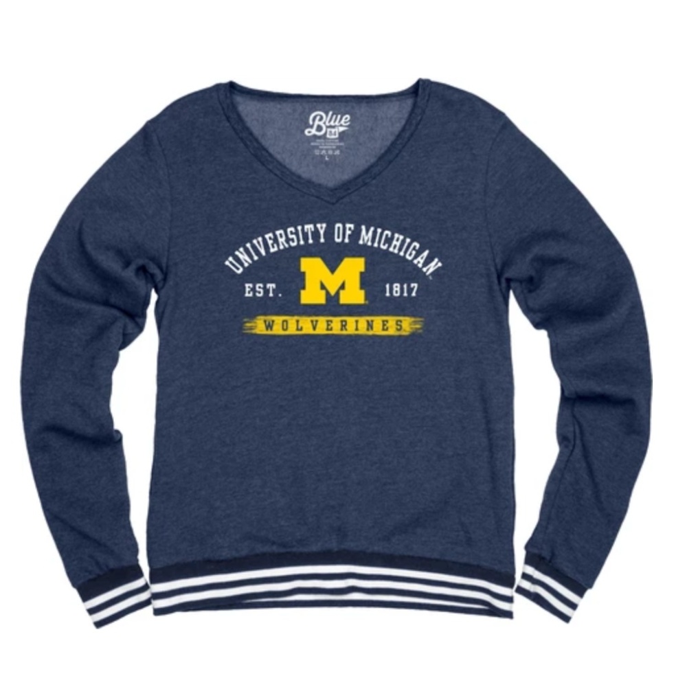 University of Michigan Fleece Varsity Sweater